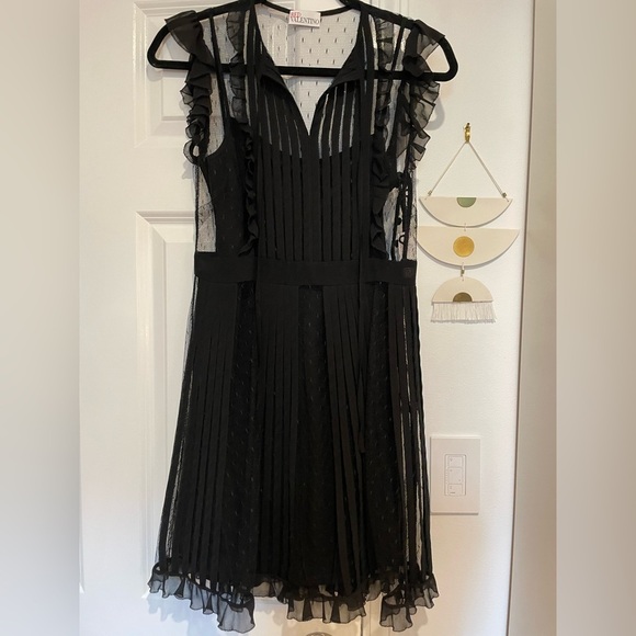 RED Valentino Dresses & Skirts - RED Valentino Sheer Trim Dress